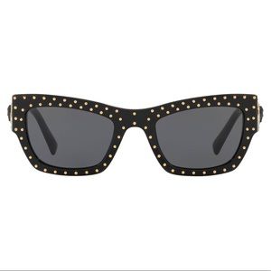 VERSACE SUNGLASSES BLK GOLD